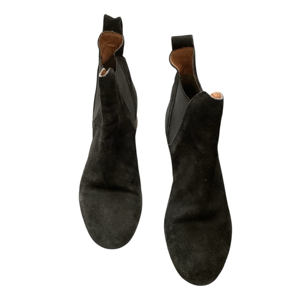 Topshop Black Suede Ankle Boots